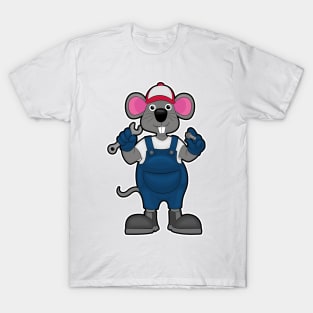 Mouse as Mechanic with Screw & Spanner T-Shirt